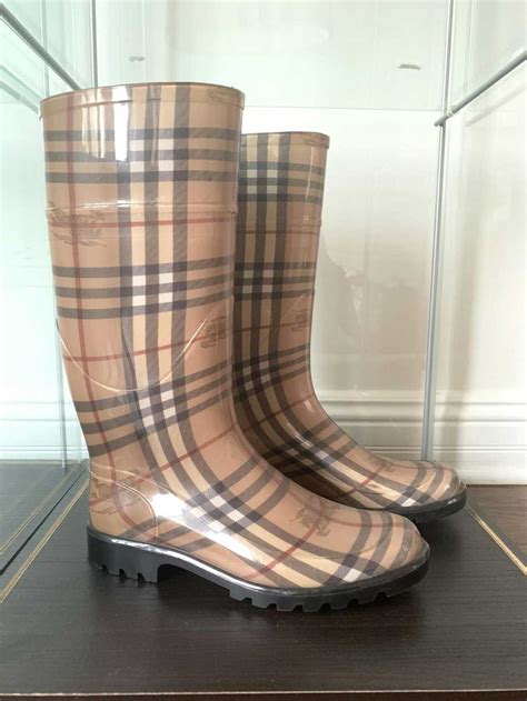 burberry knee high rain boots|Burberry tall rain boots sale.